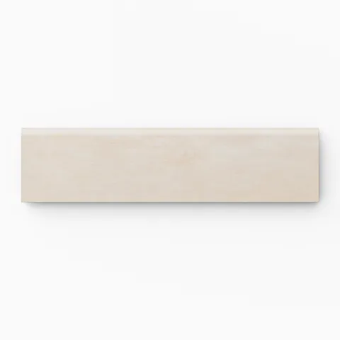Kai 3 x 12 Bullnose Matte Porcelain Tile in Alabaster
