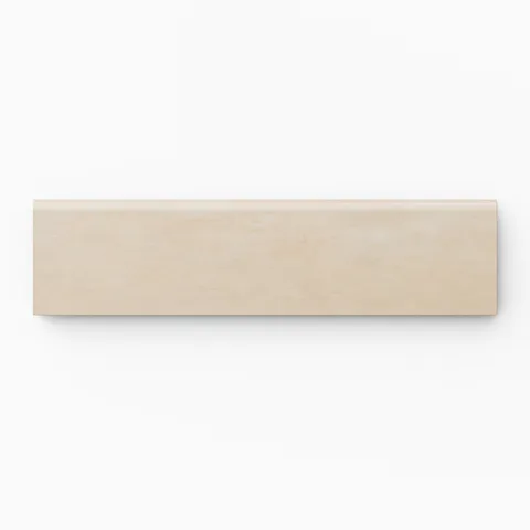 Kai 3 x 12 Bullnose Matte Porcelain Tile in Almond