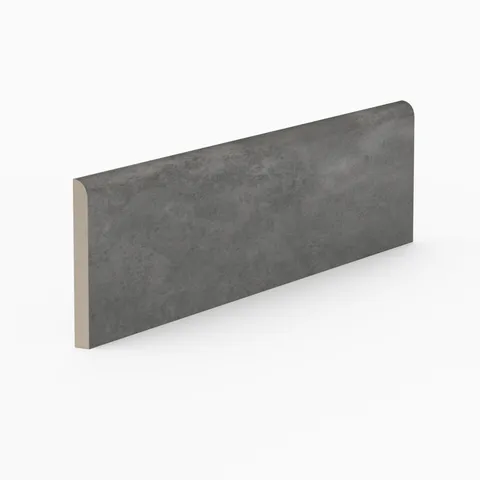 Kai 3 x 12 Bullnose Matte Porcelain Tile in Moka