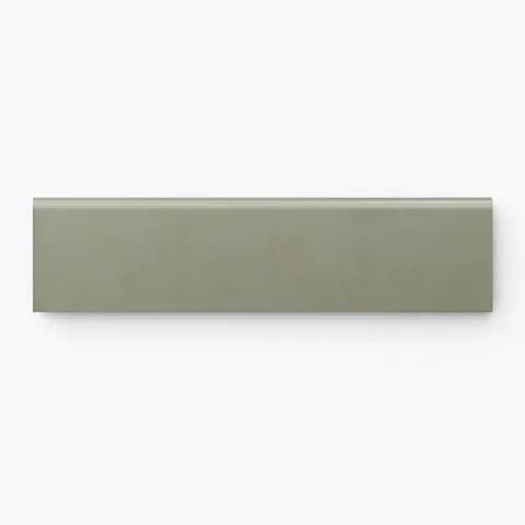 Kai 3 x 12 Bullnose Matte Porcelain Tile in Jade