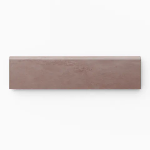 Kai 3 x 12 Bullnose Matte Porcelain Tile in Marron