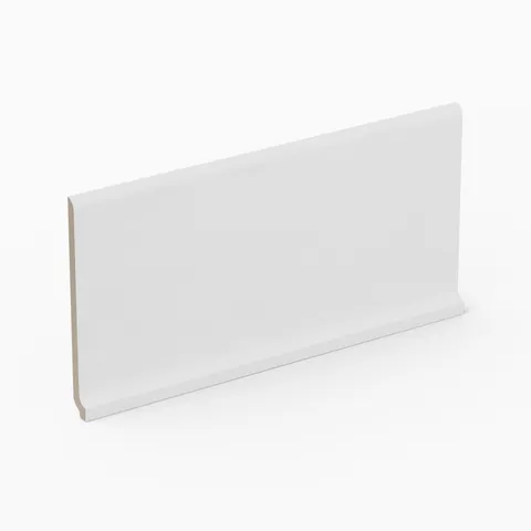 Kai 6 x 12 Cove Base Matte Porcelain Tile in Whisper
