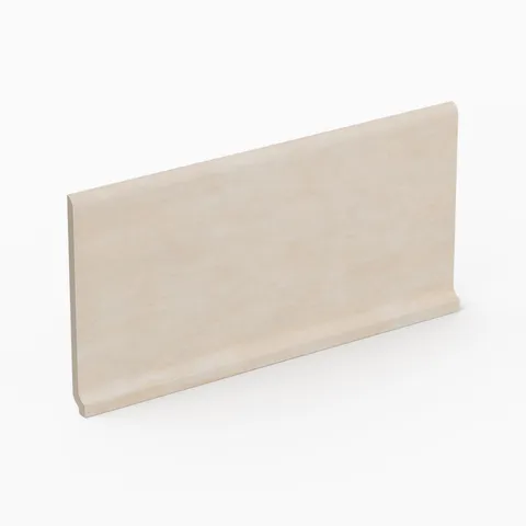 Kai 6 x 12 Cove Base Matte Porcelain Tile in Alabaster