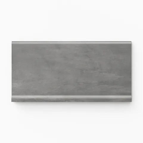 Kai 6 x 12 Cove Base Matte Porcelain Tile in Moka