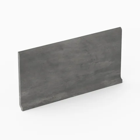 Kai 6 x 12 Cove Base Matte Porcelain Tile in Moka