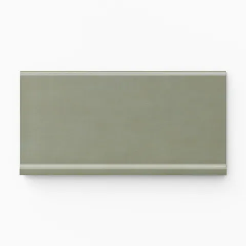 Kai 6 x 12 Cove Base Matte Porcelain Tile in Jade