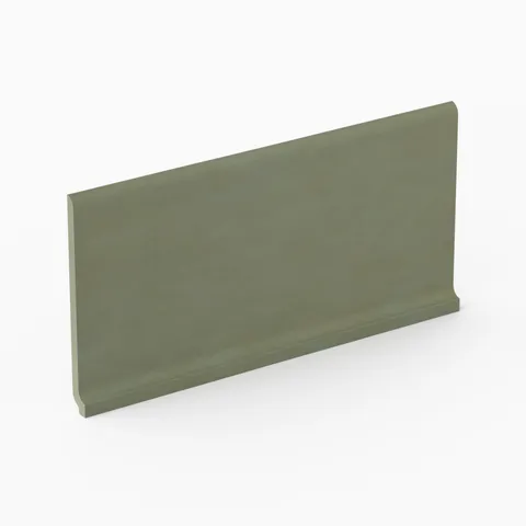 Kai 6 x 12 Cove Base Matte Porcelain Tile in Jade