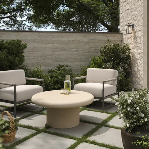 Marlow 24 x 48 Chiseled Porcelain Tile in Silver