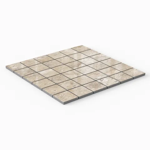 Marlow 2 x 2 Polished Porcelain Mosaic Tile in Navona