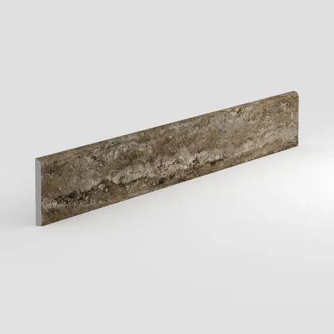 Marlow 3 x 24 Matte Porcelain Bullnose Tile in Titanium