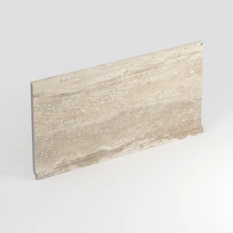 Marlow 6 x 12 Matte Porcelain Cove Base Tile in Navona