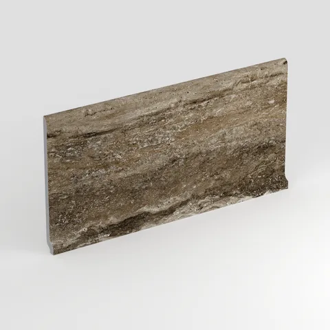 Marlow 6 x 12 Matte Porcelain Cove Base Tile in Titanium