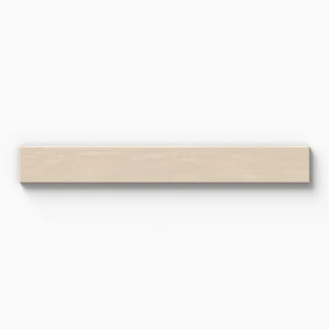 Piper 3 x 24 Glossy Porcelain Tile in Almond