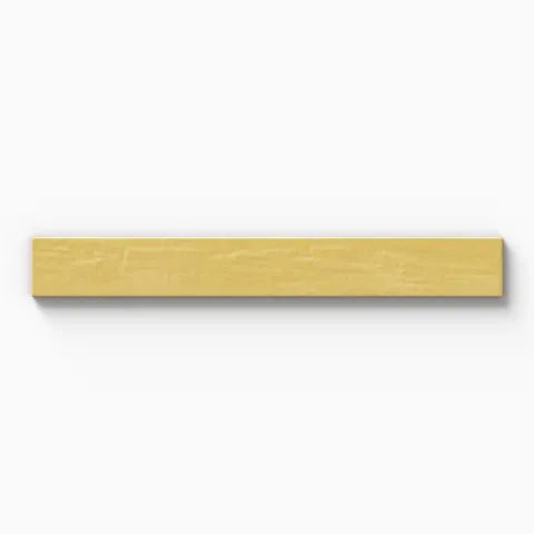 Piper 3 x 24 Glossy Porcelain Tile in Gold