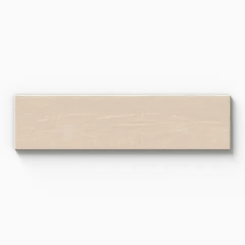 Piper 6 x 24 Glossy Porcelain Tile in Almond