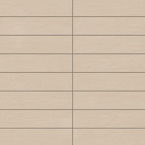 Piper 6 x 24 Glossy Porcelain Tile in Almond