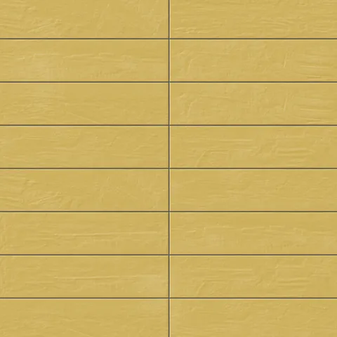 Piper 6 x 24 Glossy Porcelain Tile in Gold