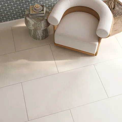 Vesper 24 x 48 Matte Porcelain Tile in Beige