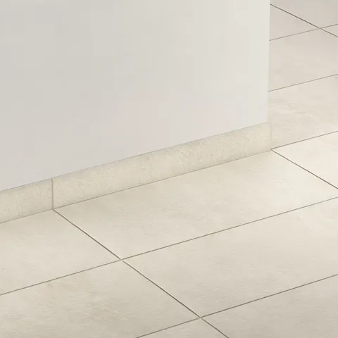 Vesper 3 x 24 Matte Porcelain Bullnose Tile in Beige