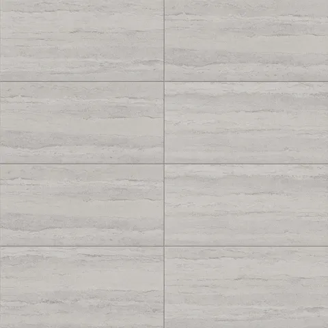 Vesper 24 x 48 Matte Porcelain Tile in Strata Grey