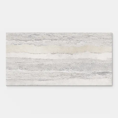 Vesper 24 x 48 Matte Porcelain Tile in Layered Grey