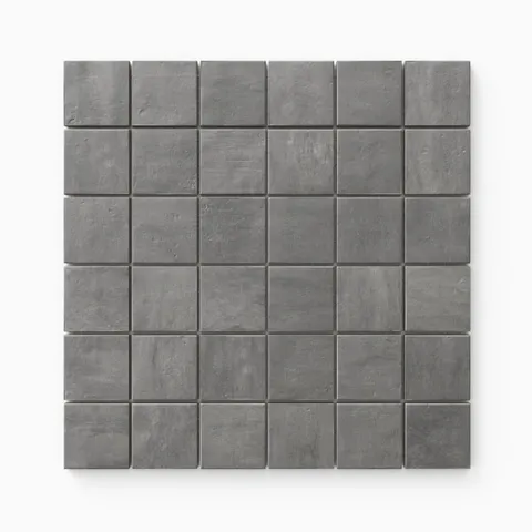 Kai 2 x 2 Matte Porcelain Mosaic Tile in Moka