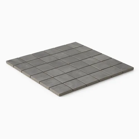 Kai 2 x 2 Matte Porcelain Mosaic Tile in Moka