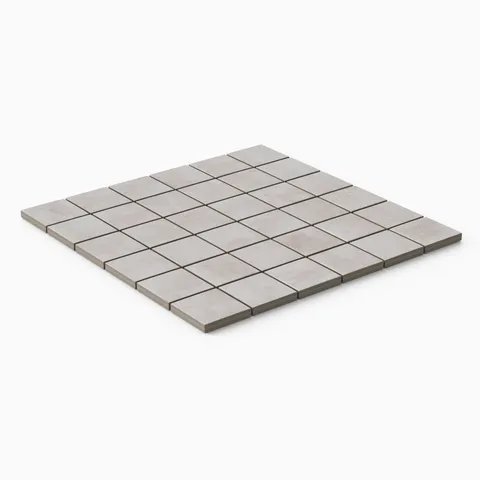 Kai 2 x 2 Matte Porcelain Mosaic Tile in Smoke
