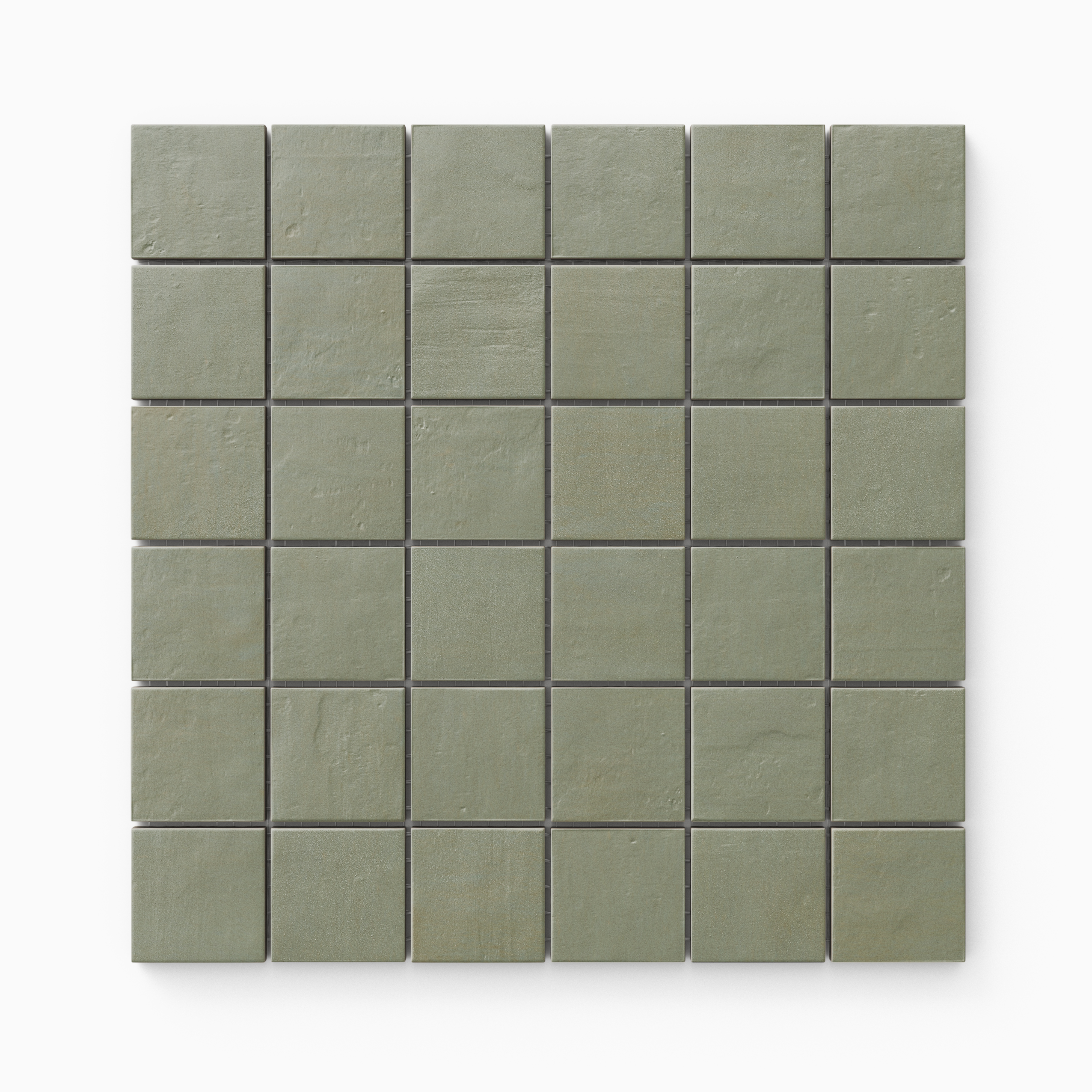 タイルキューブ② Kai 2 x 2 Matte Porcelain Mosaic Tile in Jade | Edward Martin