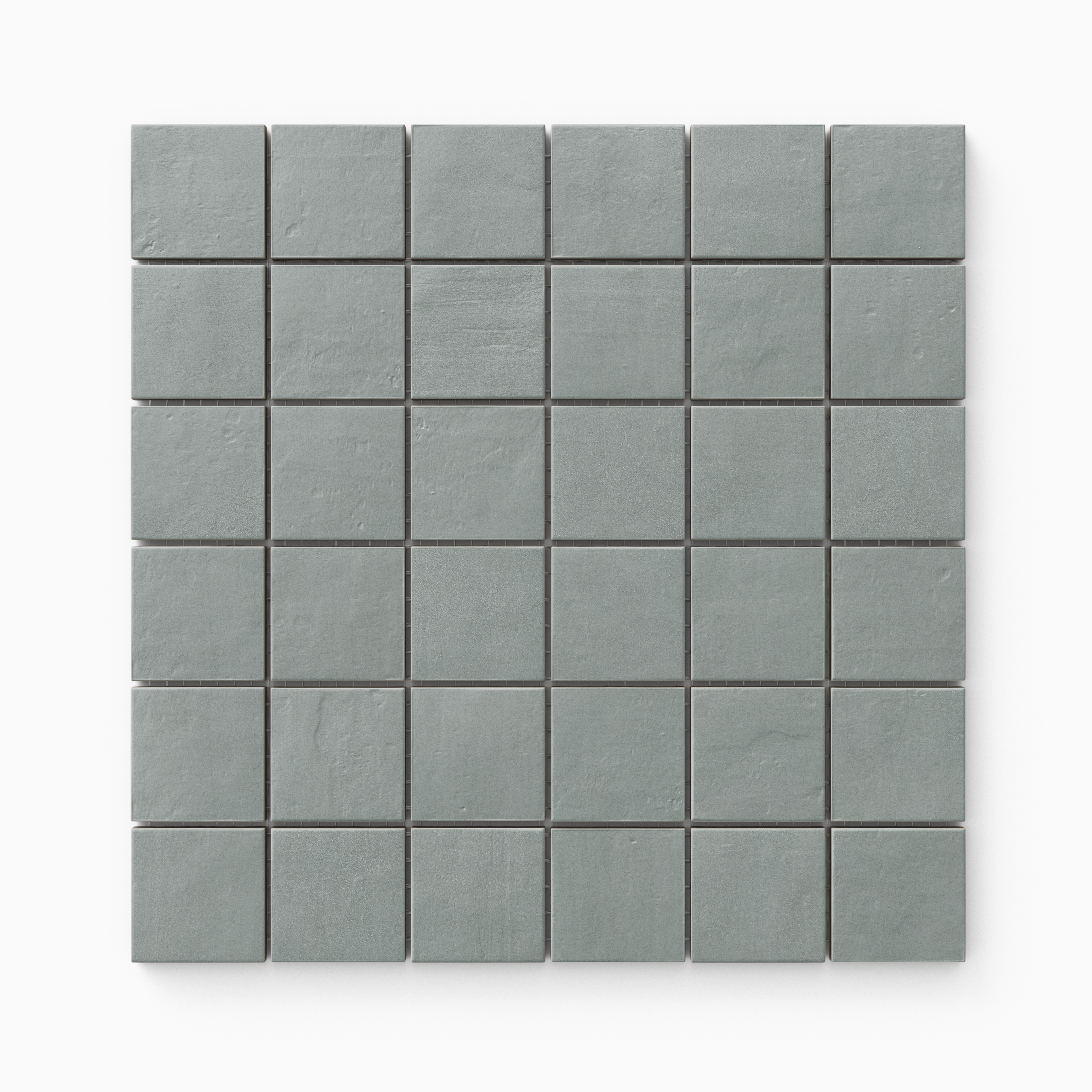Kai 2 x 2 Matte Porcelain Mosaic Tile in Jade | Edward Martin