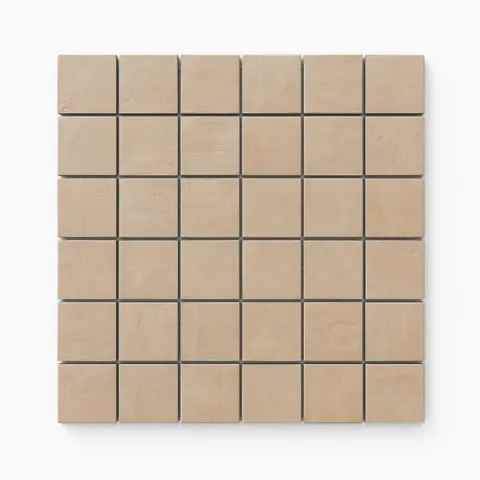 Kai 2 x 2 Matte Porcelain Mosaic Tile in Buttercup
