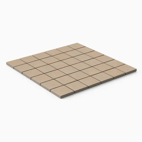 Kai 2 x 2 Matte Porcelain Mosaic Tile in Buttercup