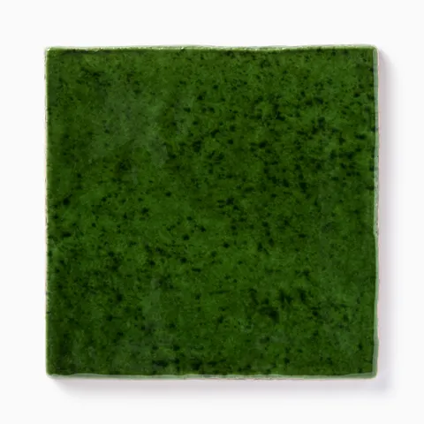 Amelia 4 x 4 Glossy Crackled Ceramic Tile in Tourmaline