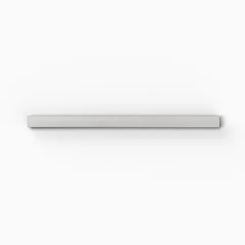 Amelia 0.5 x 8 Glossy Crackled Ceramic Rounded Edge Trim in White