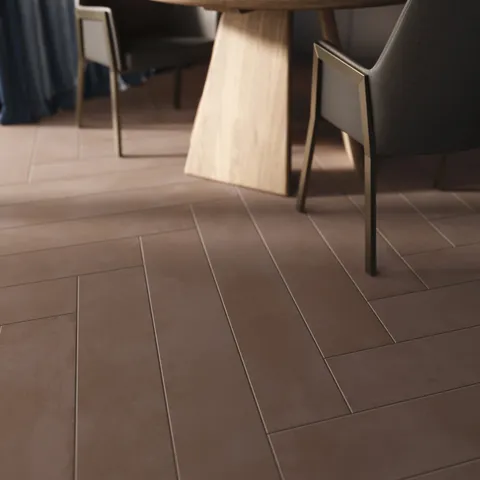 Elliot 8 x 48 Matte Porcelain Tile in Clay