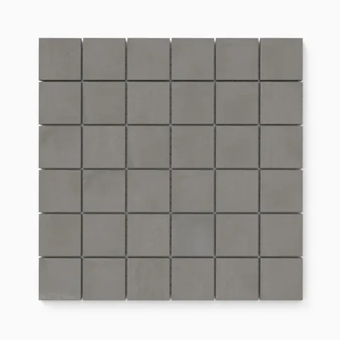 Elliot 2 x 2 Matte Porcelain Mosaic Tile in Coal