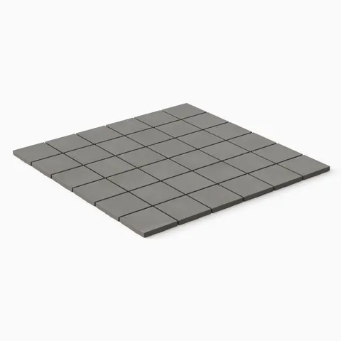Elliot 2 x 2 Matte Porcelain Mosaic Tile in Coal