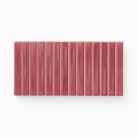 Celia 5 x 10 Matte Ceramic Tile in Berry