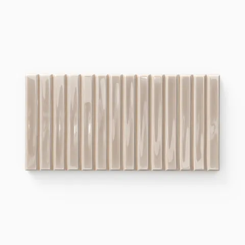 Celia 5 x 10 Glossy Ceramic Tile in Greige