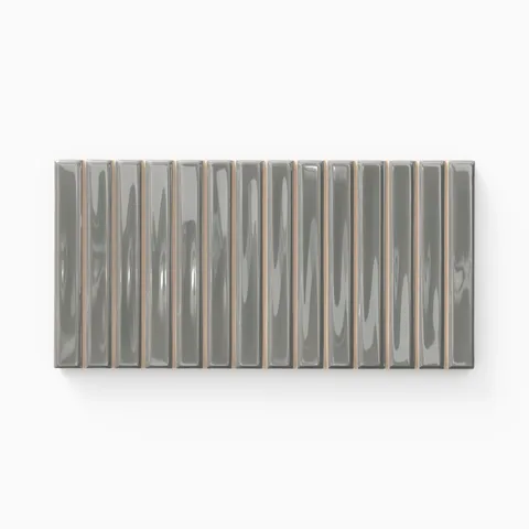 Celia 5 x 10 Glossy Ceramic Tile in Mineral Grey