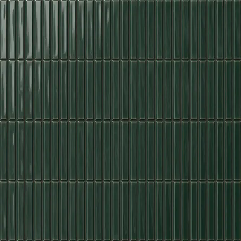 Celia 5 x 10 Glossy Ceramic Tile in Royal Green