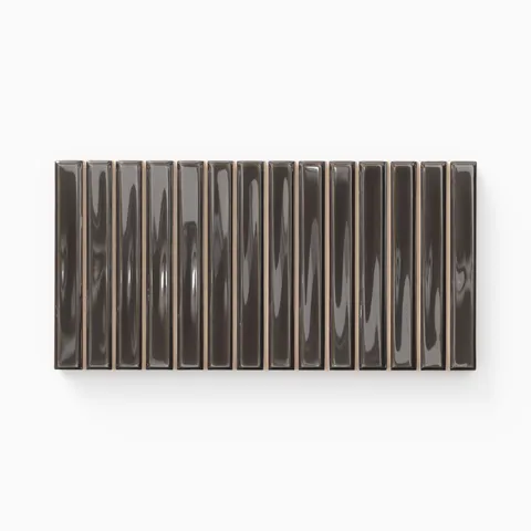 Celia 5 x 10 Glossy Ceramic Tile in Ebony