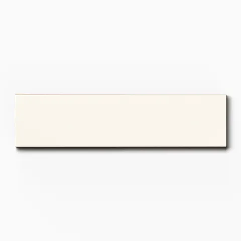 Mika 2.5 x 10 Matte Ceramic Tile in Chalk