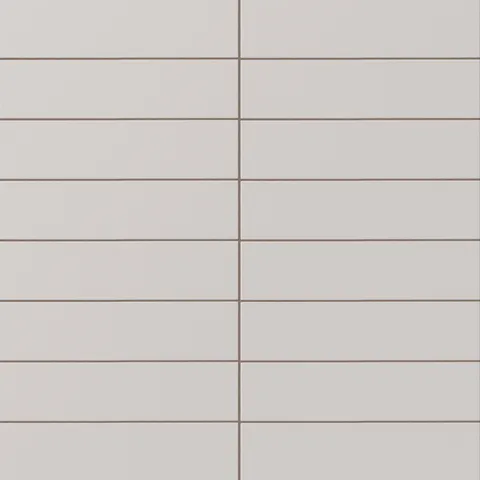 Matte subway tile in a warm ash gray tone with a flat rectangular design, subtle surface texture, straight grout definition, and a modern neutral look.