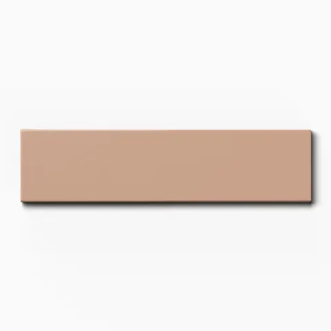 Mika 2.5 x 10 Matte Ceramic Tile in Tan