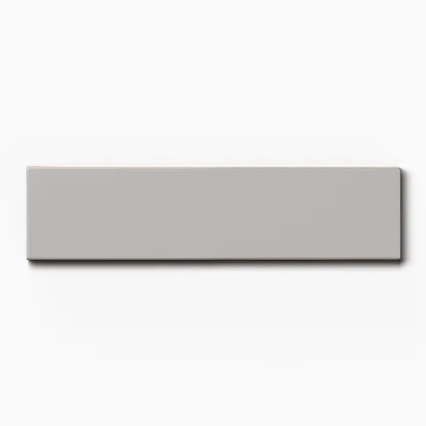 Mika 2.5 x 10 Glossy Ceramic Tile in Ash