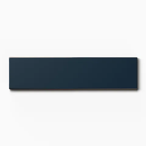 Mika 2.5 x 10 Glossy Ceramic Tile in Midnight