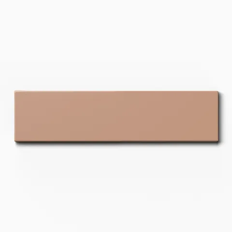 Mika 2.5 x 10 Glossy Ceramic Tile in Tan