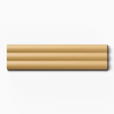 Mika 2.5 x 10 Matte Ceramic Reeded Tile in Dijon