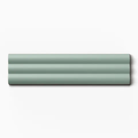 Mika 2.5 x 10 Matte Ceramic Reeded Tile in Sage